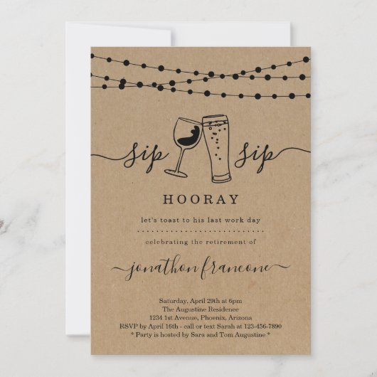 Funny Retirement Party Invitation Kaart (Voorkant)