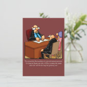 Funny Retirement Party Invitation "Spectickles" Kaart (Staand voorkant)