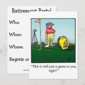 Funny Retirement Party nodigt 'spectickles' uit Kaart (Voorkant / Achterkant)