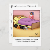 Funny Retirement Party nodigt 'spectickles' uit Kaart (Voorkant / Achterkant)