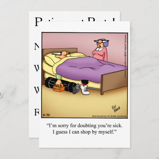 Funny Retirement Party nodigt 'spectickles' uit Kaart (Voorkant / Achterkant)