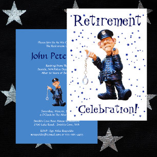 Funny Retirement Party, Police, Officer, Sherriff Kaart