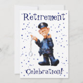 Funny Retirement Party, Police, Officer, Sherriff Kaart (Voorkant)