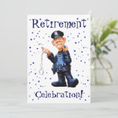 Funny Retirement Party, Police, Officer, Sherriff Kaart (Staand voorkant)