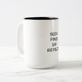 Funny Retirement Plan Mok voor Word Search Lover (Voorkant links)