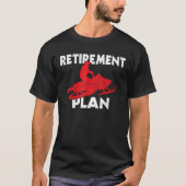 Funny Retirement Plan Snowmobiling Retired Snowmob T-shirt (Voorkant)