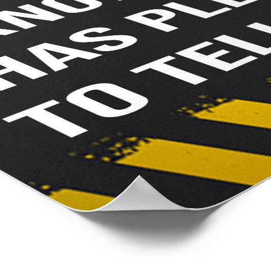 Funny Retirement Poster (Hoek)