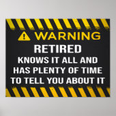 Funny Retirement Poster (Voorkant)