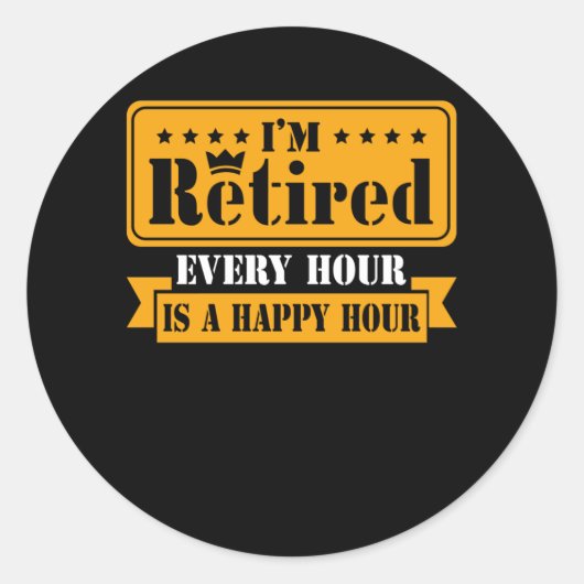 Funny Retirement Quote 2021 Mannen Vrouwen in rust Ronde Sticker (Voorkant)