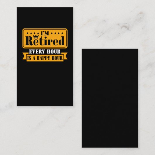 Funny Retirement Quote 2021 Mannen Vrouwen in rust Visitekaartje (Voorkant / Achterkant)