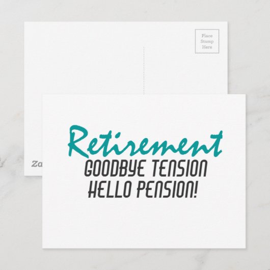 Funny Retirement Quote Briefkaart (Voorkant / Achterkant)