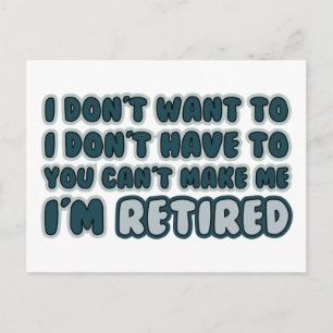 Funny Retirement Quote Briefkaart