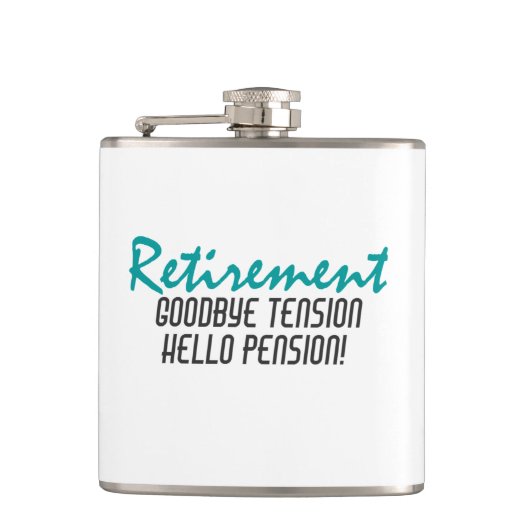 Funny Retirement Quote Heupfles (Voorkant)