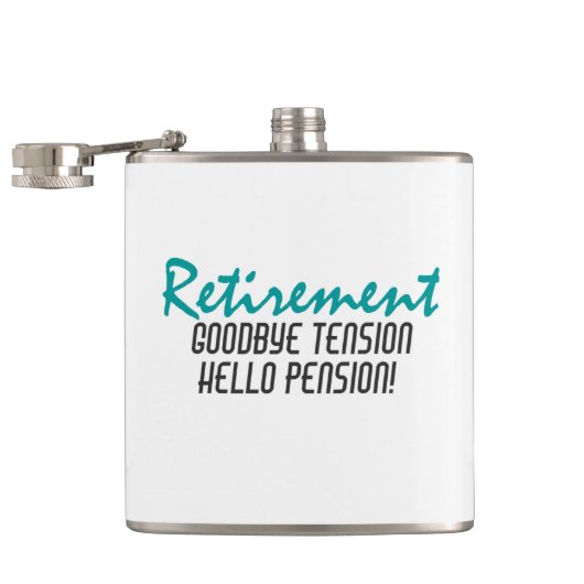 Funny Retirement Quote Heupfles (Geopend)
