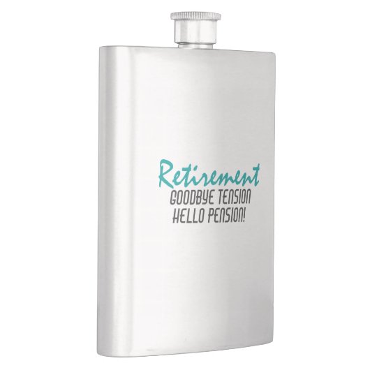 Funny Retirement Quote Heupfles (Rechts)