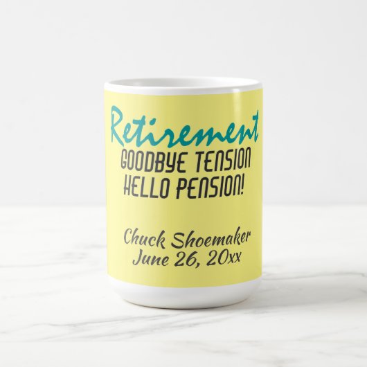 Funny Retirement Quote Personalized Koffiemok (Center)
