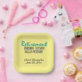 Funny Retirement Quote Personalized Papieren Bordje (Feest)