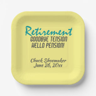 Funny Retirement Quote Personalized Papieren Bordje