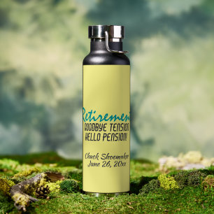 Funny Retirement Quote Personalized Waterfles