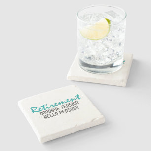 Funny Retirement Quote Stenen Onderzetter