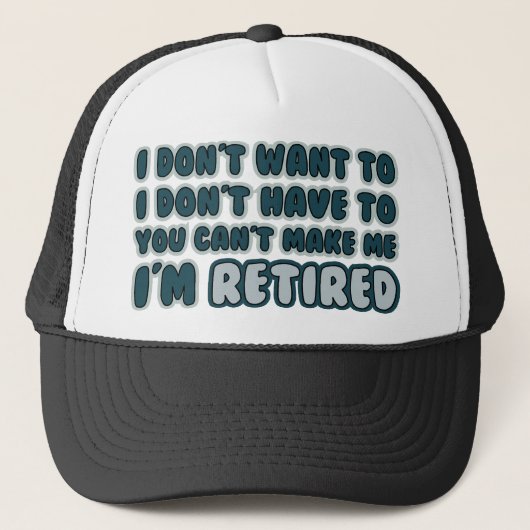 Funny Retirement Quote Trucker Pet (Voorkant)
