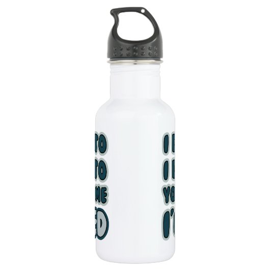 Funny Retirement Quote Waterfles (Achterkant)