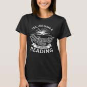 Funny Retirement Reading T-shirt (Voorkant)