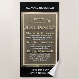 Funny Retirement Relax en have Fun Strandlaken