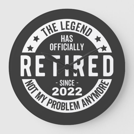 funny retirement, retired, retired firefighter, re grote klok (Voorkant)