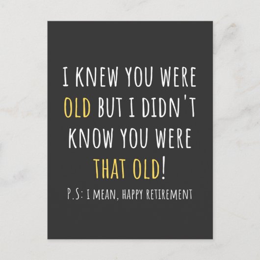 funny retirement, retired, retired teacher, retire briefkaart (Voorkant)