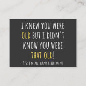 funny retirement, retired, retired teacher, retire visitekaartje (Voorkant)