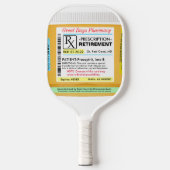 Funny Retirement RX Pickleball Pickleball Paddle (Voorkant)