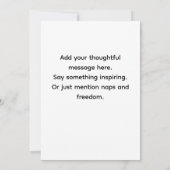 Funny Retirement Sarcastic Congratulations Card Bedankkaart (Achterkant)