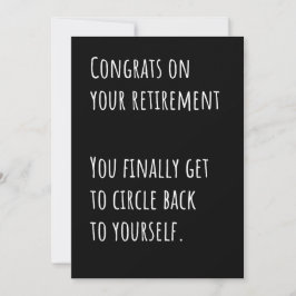Funny Retirement Sarcastic Congratulations Card Bedankkaart