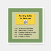 Funny Retirement Servet (Voorkant)