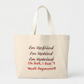 Funny Retirement Shirten and Gifts Grote Tote Bag (Voorkant)