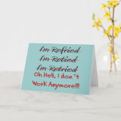 Funny Retirement Shirten and Gifts Kaart (Gele Bloem)