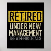 Funny Retirement Shirts For Men Retirement Funny R Poster (Voorkant)