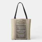 Funny Retirement Sign Tote Bag (Achterkant)