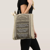 Funny Retirement Sign Tote Bag (Dichtbij)