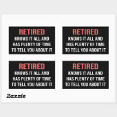 Funny Retirement Sticker (Vel)