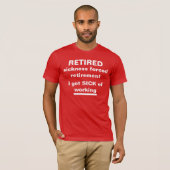 Funny Retirement Tee Shirts (Voorkant volledig)
