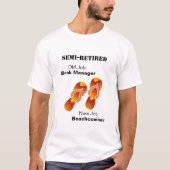 Funny Retirement Teenslippers Beachcomber T-shirt (Voorkant)