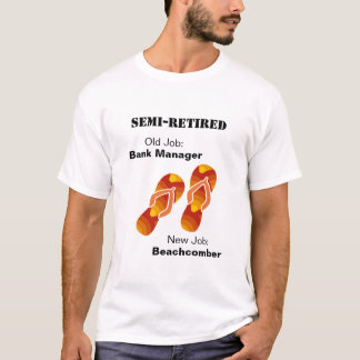 Funny Retirement Teenslippers Beachcomber T-shirt