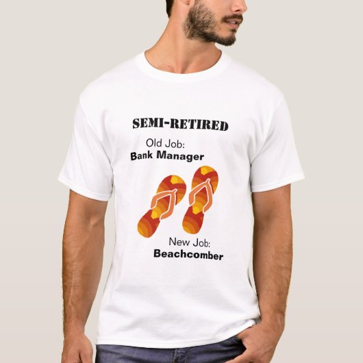 Funny Retirement Teenslippers Beachcomber T-shirt (Voorkant)