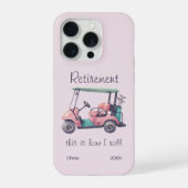 Funny Retirement This Is How I Roll Golf Cart Gift iPhone Hoesje (Achterkant)
