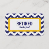 Funny Retirement Visitekaartje (Voorkant)