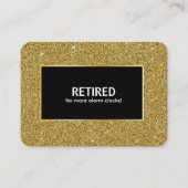 Funny Retirement Visitekaartje (Voorkant)
