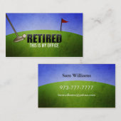 Funny Retirement Visitekaartjes Contactkaartje (Voorkant / Achterkant)