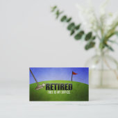 Funny Retirement Visitekaartjes Contactkaartje (Staand voorkant)